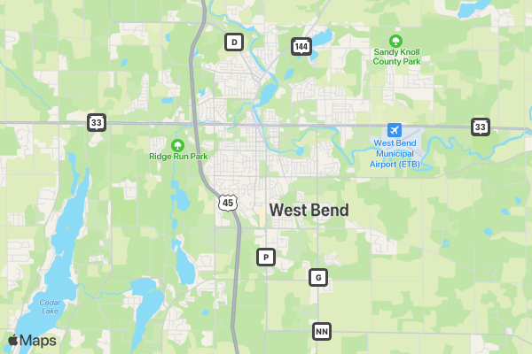 BUTTERFLY 5K RUN/WALK location map image