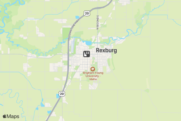 BYU-Idaho Marathon Relay location map image