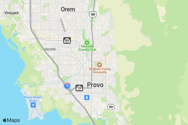 BYU Sugar Rush 5K location map image