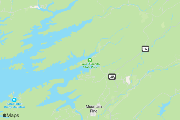Caddo Bend Paddle Duathlon location map image
