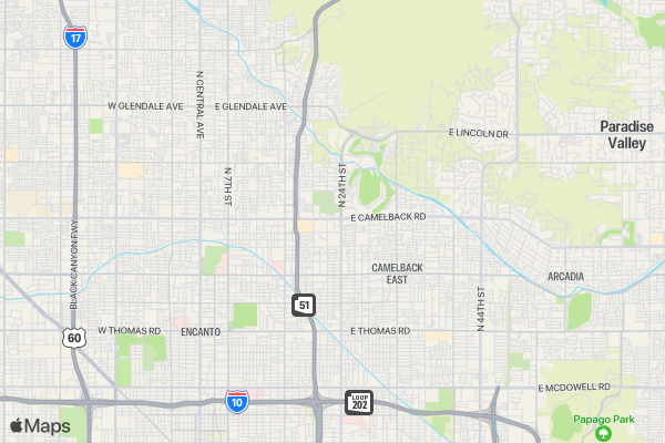 Camelback Wellness location map image