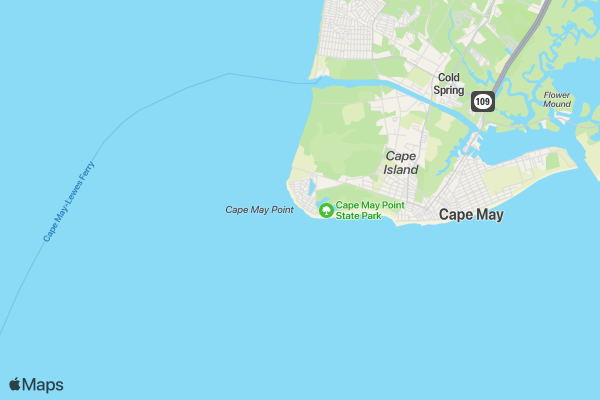 Cape May Point 2/5 Mile Race location map image