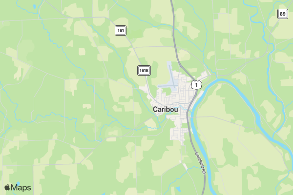 Caribou Turkey Trot location map image