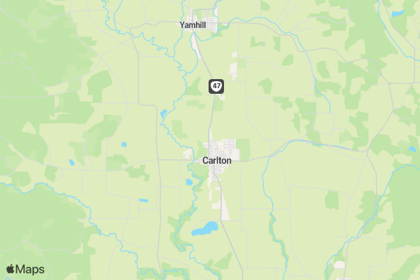 Carlton's Santa Dash 5k Run/Walk location map image