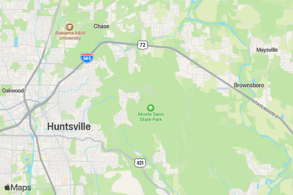Carrying Hope Trail Run location map image