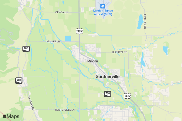 Carson Valley Turkey Trot location map image