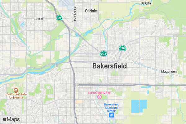 CASA Superhero Run - Bakersfield location map image