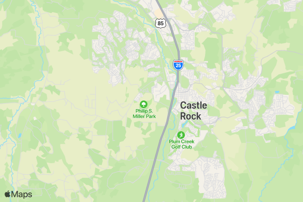 Castle Rock Trail Festival location map image