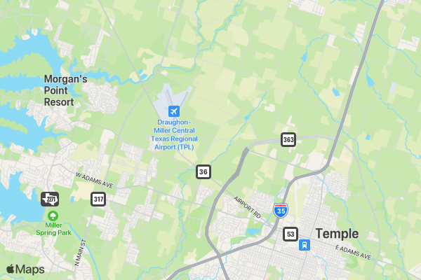 CEFCO 5k Fun Run location map image