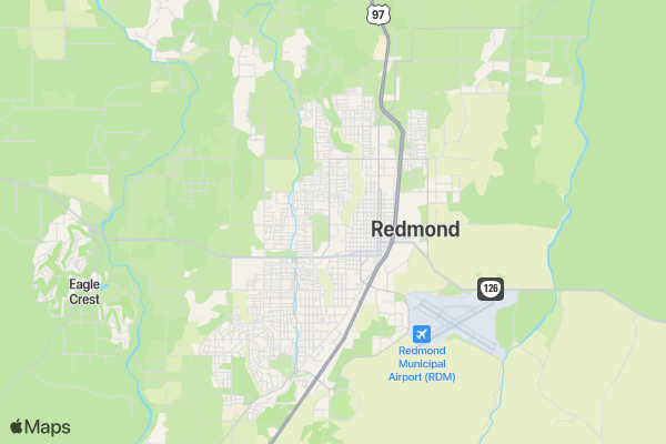 Central Oregon Recovery Run/Walk location map image