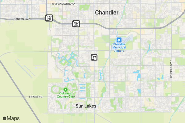 Chandler Police Donut Dash for Special Olympics location map image