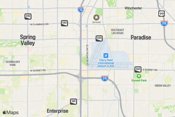 Change the World Run LAS VEGAS location map image