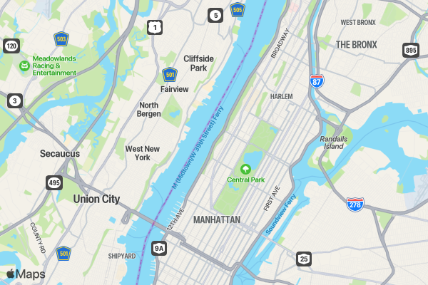 Change the World Run NYC location map image