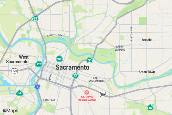 Change the World Run SACRAMENTO location map image