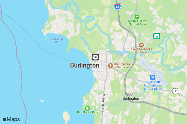 Charity X Challenge Burlington location map image