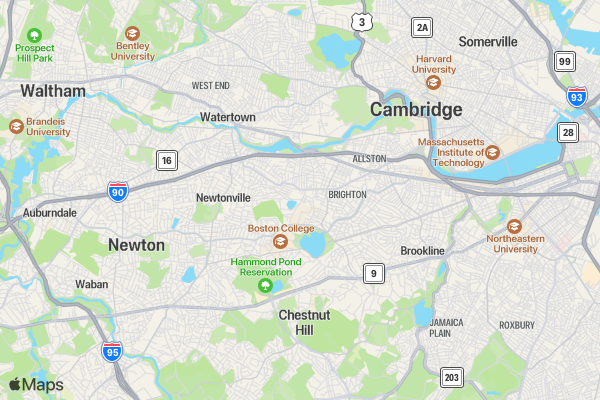 Charles River Turkey Trot 5K location map image