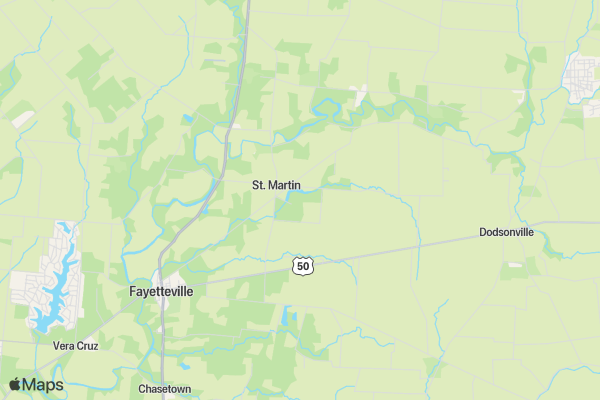 Chatfield College Hustle for Hope location map image