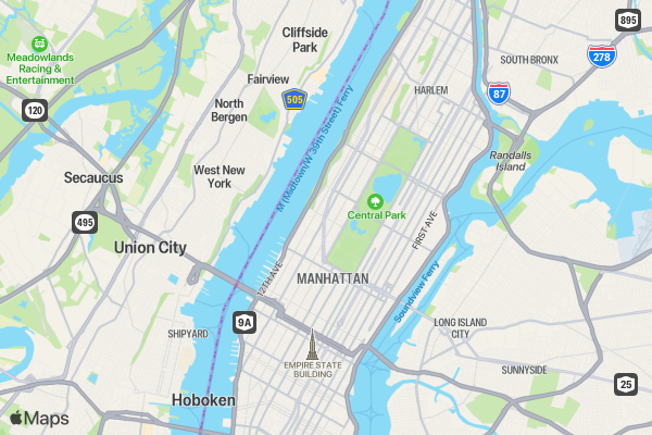 Cheryl Diamond NYC 5K Cancer Schlep location map image