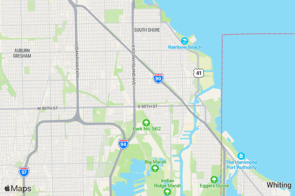 Chicago Education Dash location map image