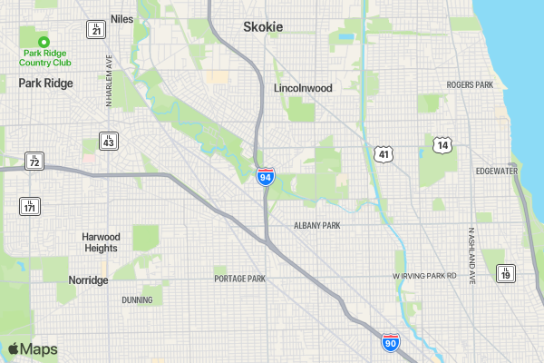 Chicago - FoDU 5K for Hope location map image