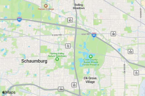 Chicagoland Spring Marathon, Half Marathon & 10K location map image