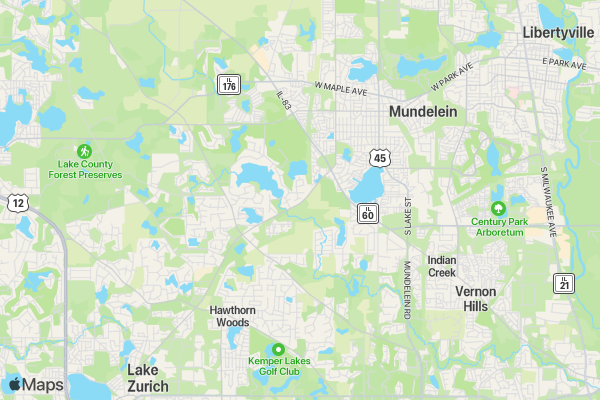 Chicagoland Virtual Wedding Fair location map image