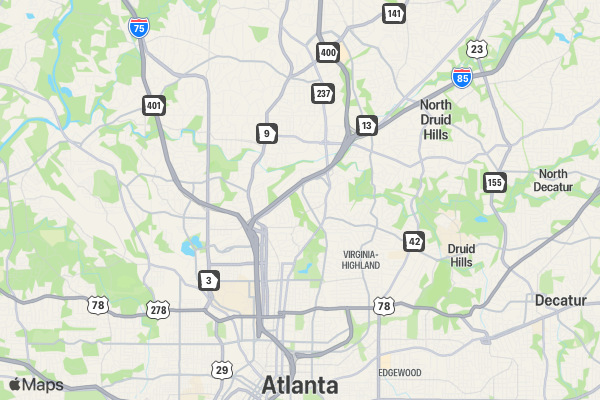 Christmas Jingle All the Way Run 5K/10K/13.1 ATLANTA location map image