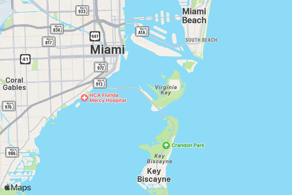 Christmas Jingle Rudolph Run 5K/10K/13.1 MIAMI location map image