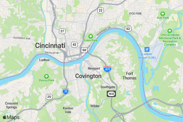 Cincinnati Music History Trail location map image