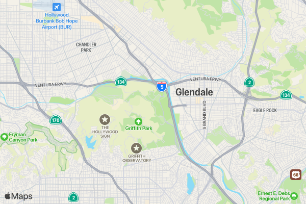 Cirque du Griffith Park location map image