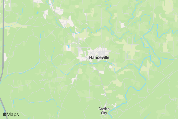 City of Hanceville 911 Dispatch location map image