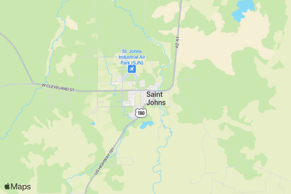 St. Johns Freedom Run - 5K, 1 Mile, Mini Triathlon location map image