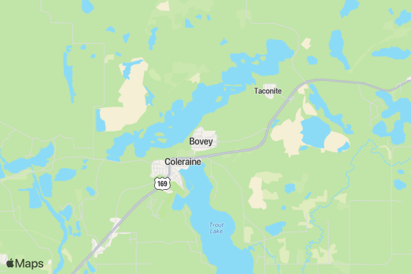 Class of 2024 Bovey Farmer's Day 5k location map image