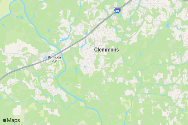 Clemmons Stride for Courage location map image