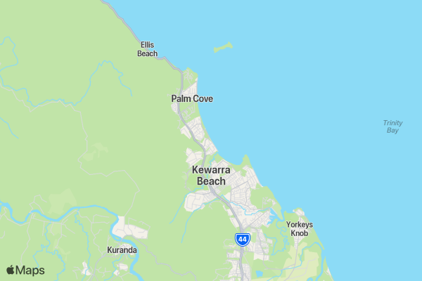 Clifton Beach Race and Run Series 2 location map image