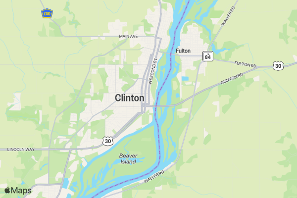 Clinton Half Marathon 2023 location map image