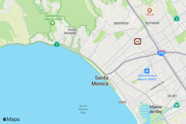 Coffee & Wine Lovers Run LOS ANGELES location map image