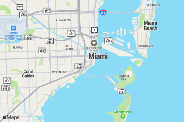 Coffee Lovers Run Running Club MIAMI location map image