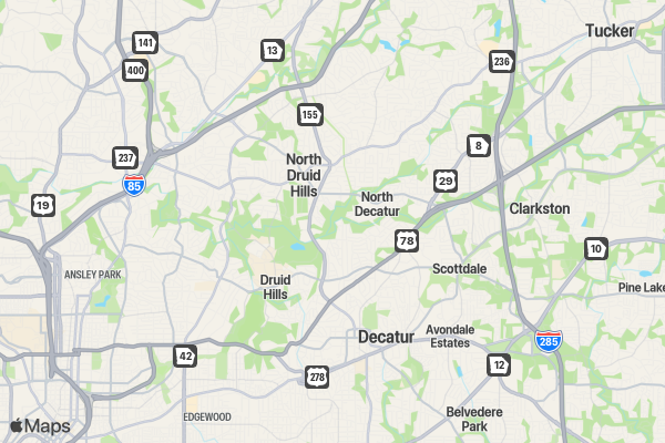 Coffee Lovers Runners Club ATLANTA location map image