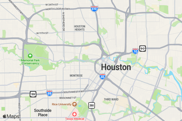 Coffee Lovers Runners Club HOUSTON location map image