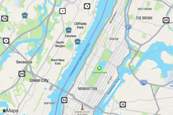 Coffee Lovers Runners Club NYC location map image