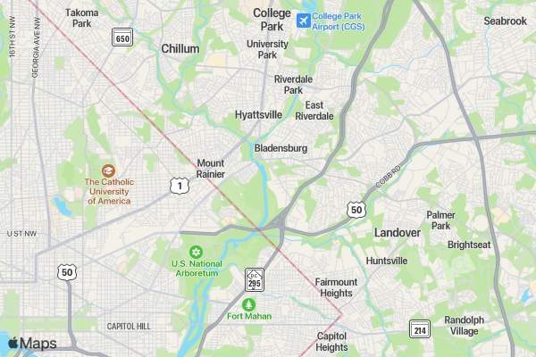 College Is Just A Walk Away location map image