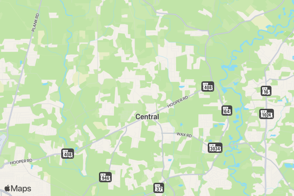 Central's Halloween Hustle Fun Run location map image