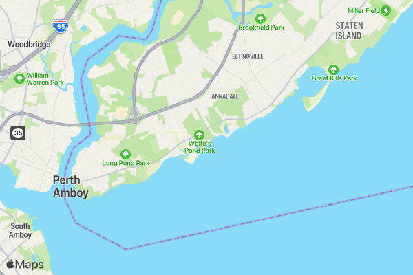 Columbus Day 5k location map image