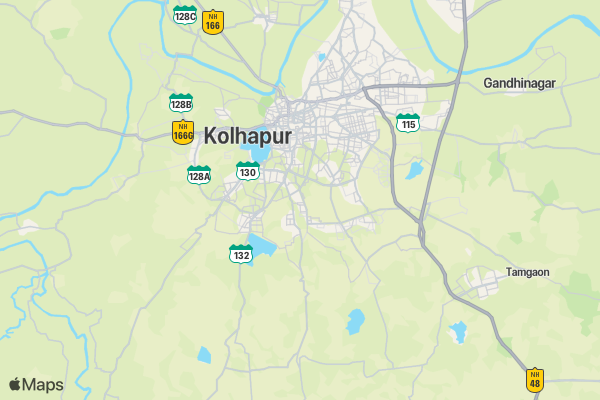 Commando Half Marathon 2022 Kolhapur location map image