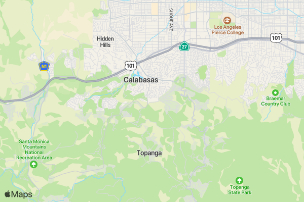 Concern Foundation 5K Fundraiser presented by Future Track Running Center and Calabasas High Cross-Country location map image