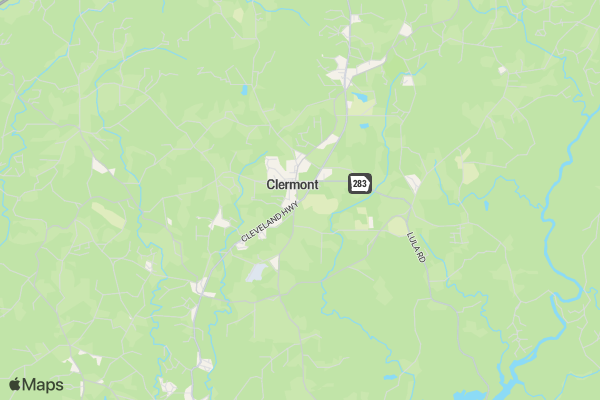 Concord Run for Missions 5K location map image