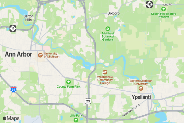 Concordia University's Jet for a Vet location map image