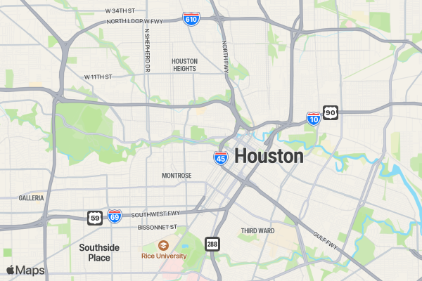 Cookie Dash 5K/10K/13.1 HOUSTON location map image