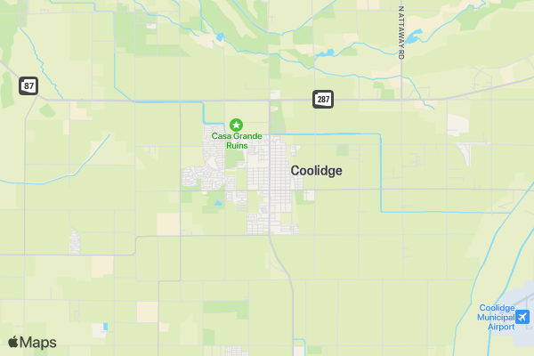 Cotton Days 5K Run/ Walk location map image